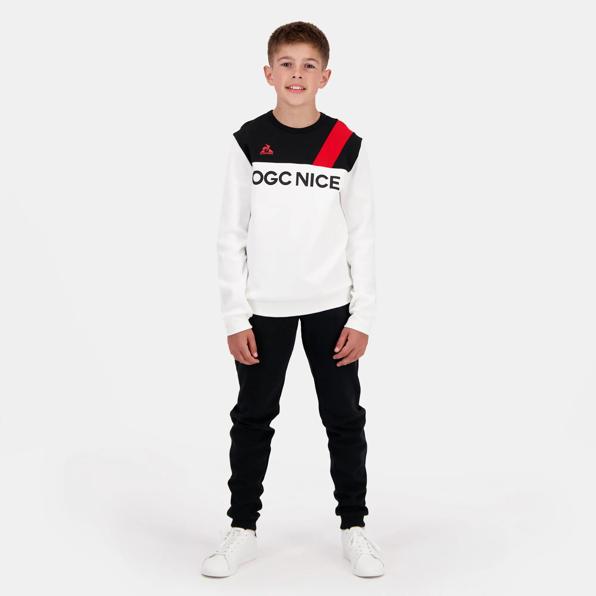 2423038-OGC NICE FANWEAR Crew Sweat N°1 Enf. n.o | Sweat à capuche Enfant