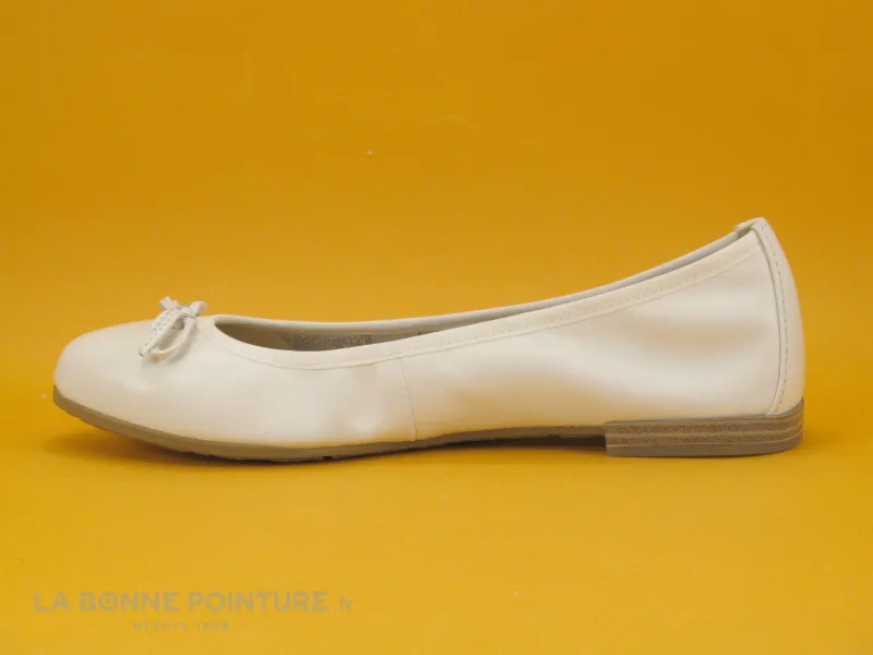 Achat chaussures Marco Tozzi Femme Ballerine, vente Marco Tozzi 2-22100-41 100 White - Ballerine blanche Femme