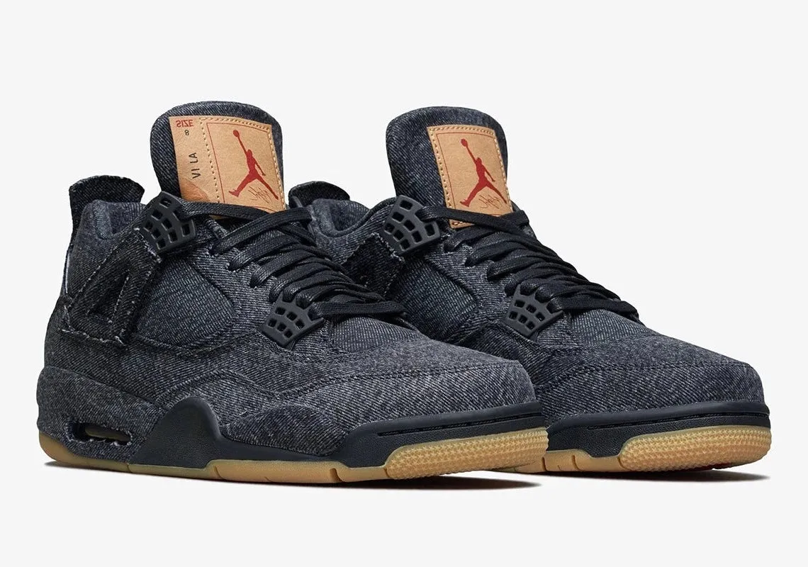 Air Jordan 4 Retro Levi's Black (Levi's Tag)