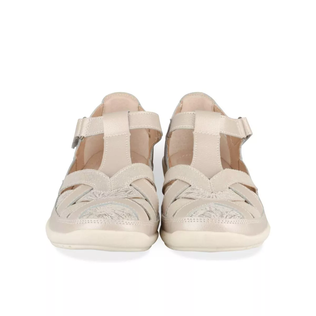 Ballerines ARGENT EVITA LEATHER