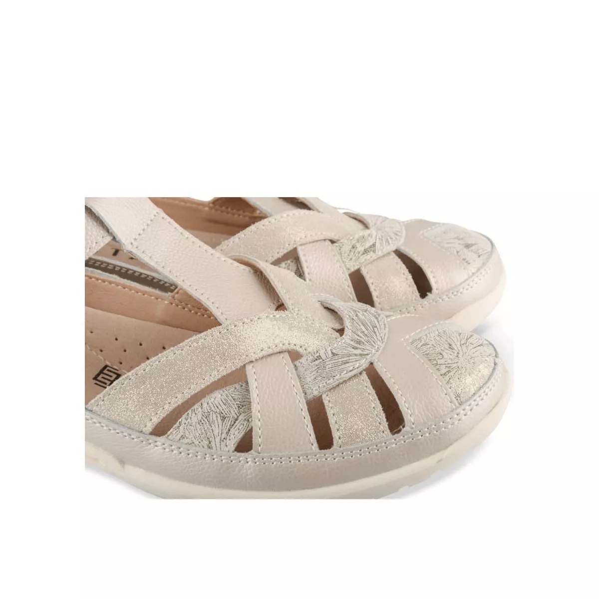 Ballerines ARGENT EVITA LEATHER