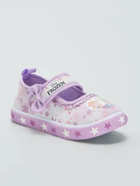 Ballerines en toile 'Reine des Neiges' - Violet