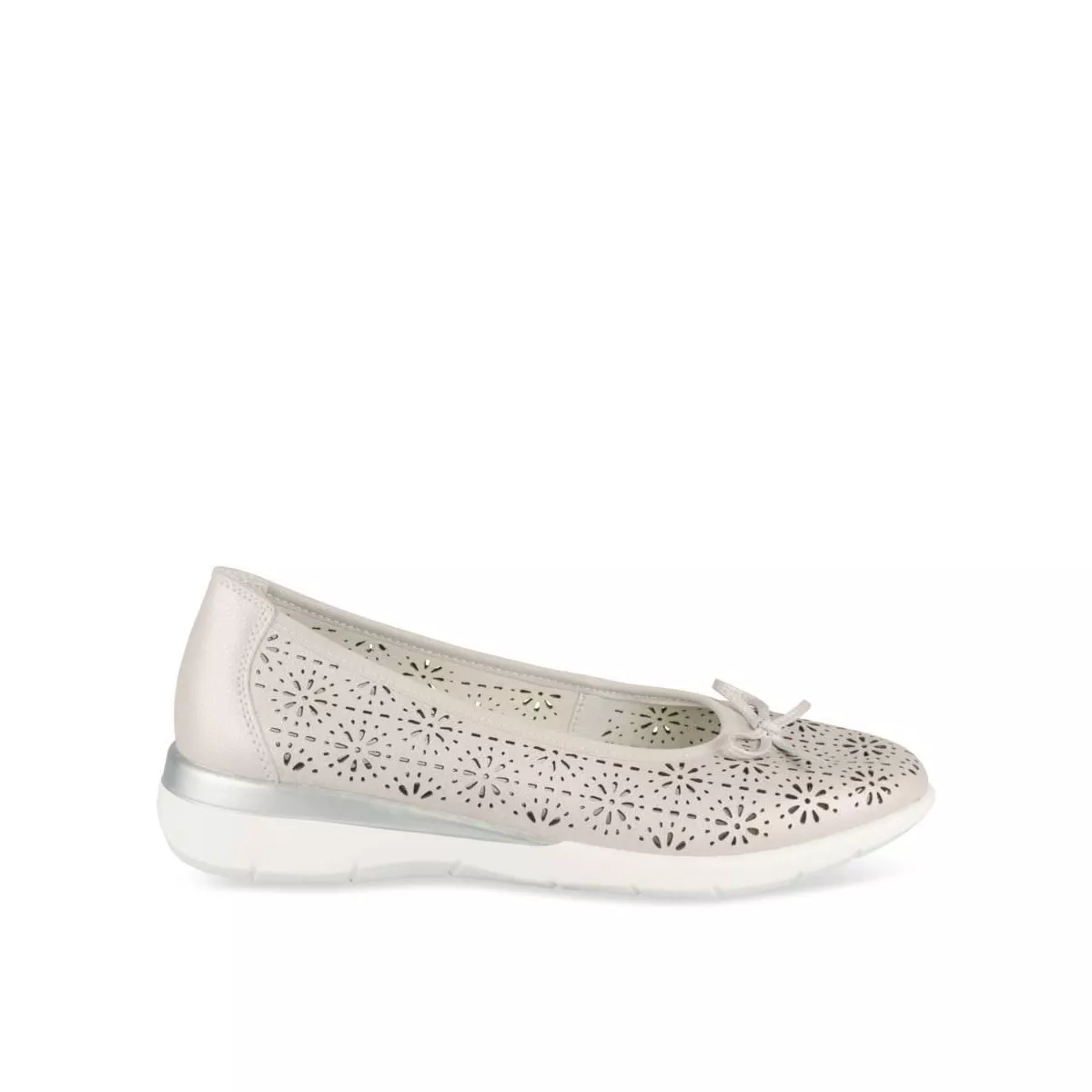 Ballerines GRIS EVITA LEATHER