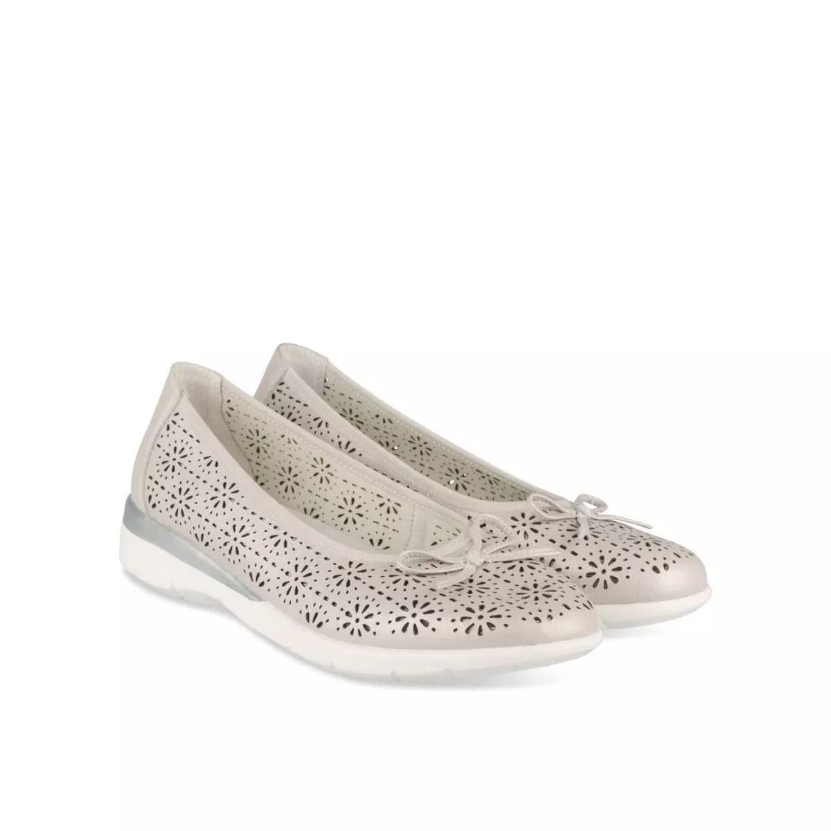 Ballerines GRIS EVITA LEATHER