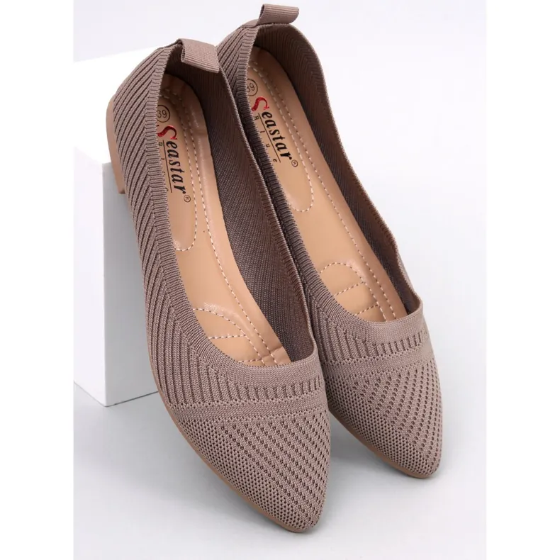 Ballerines tressées Kayla Kaki beige