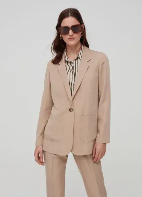 Blazers Femme | 100% Lyocell blazer Beige clair | OVS