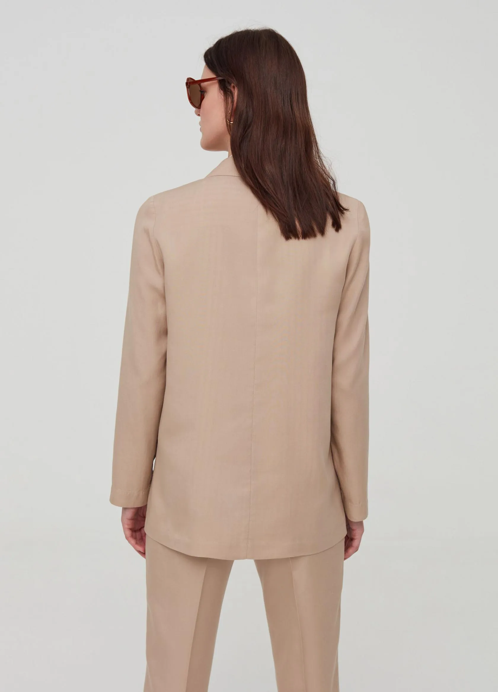 Blazers Femme | 100% Lyocell blazer Beige clair | OVS