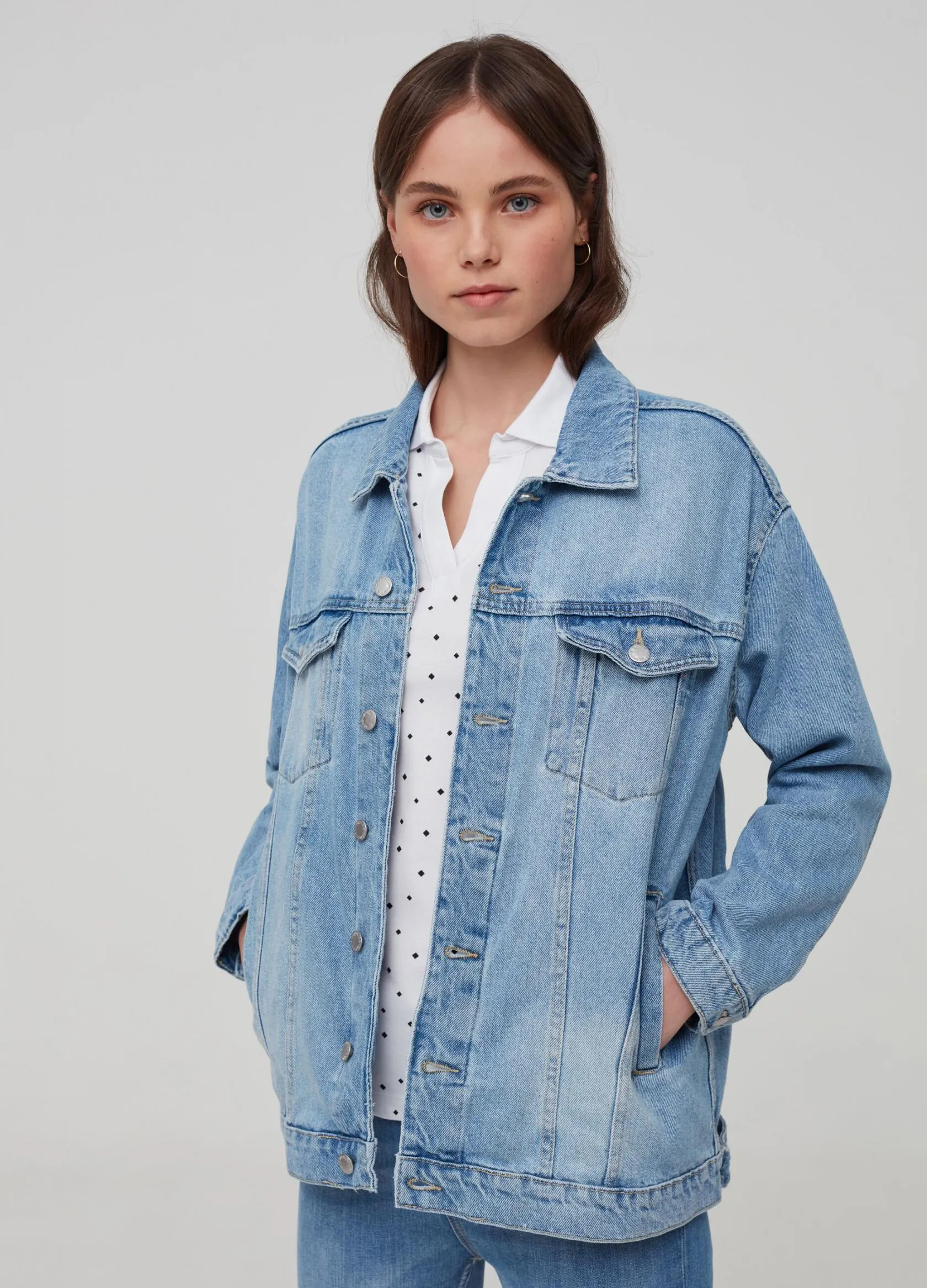 Blazers Femme | Over-fit jacket in denim Lavage clair | OVS