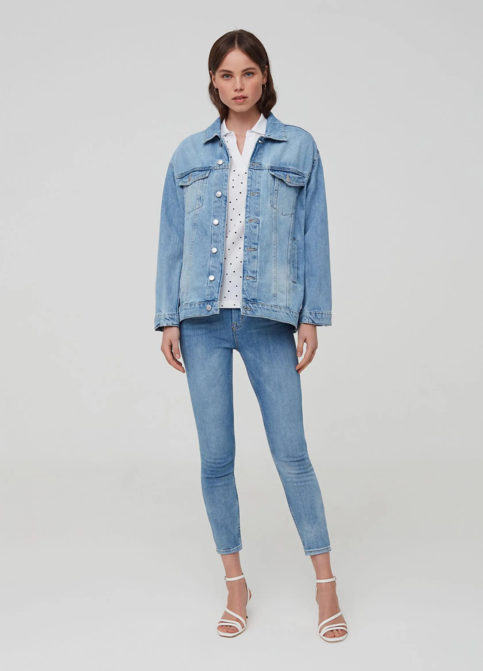 Blazers Femme | Over-fit jacket in denim Lavage clair | OVS