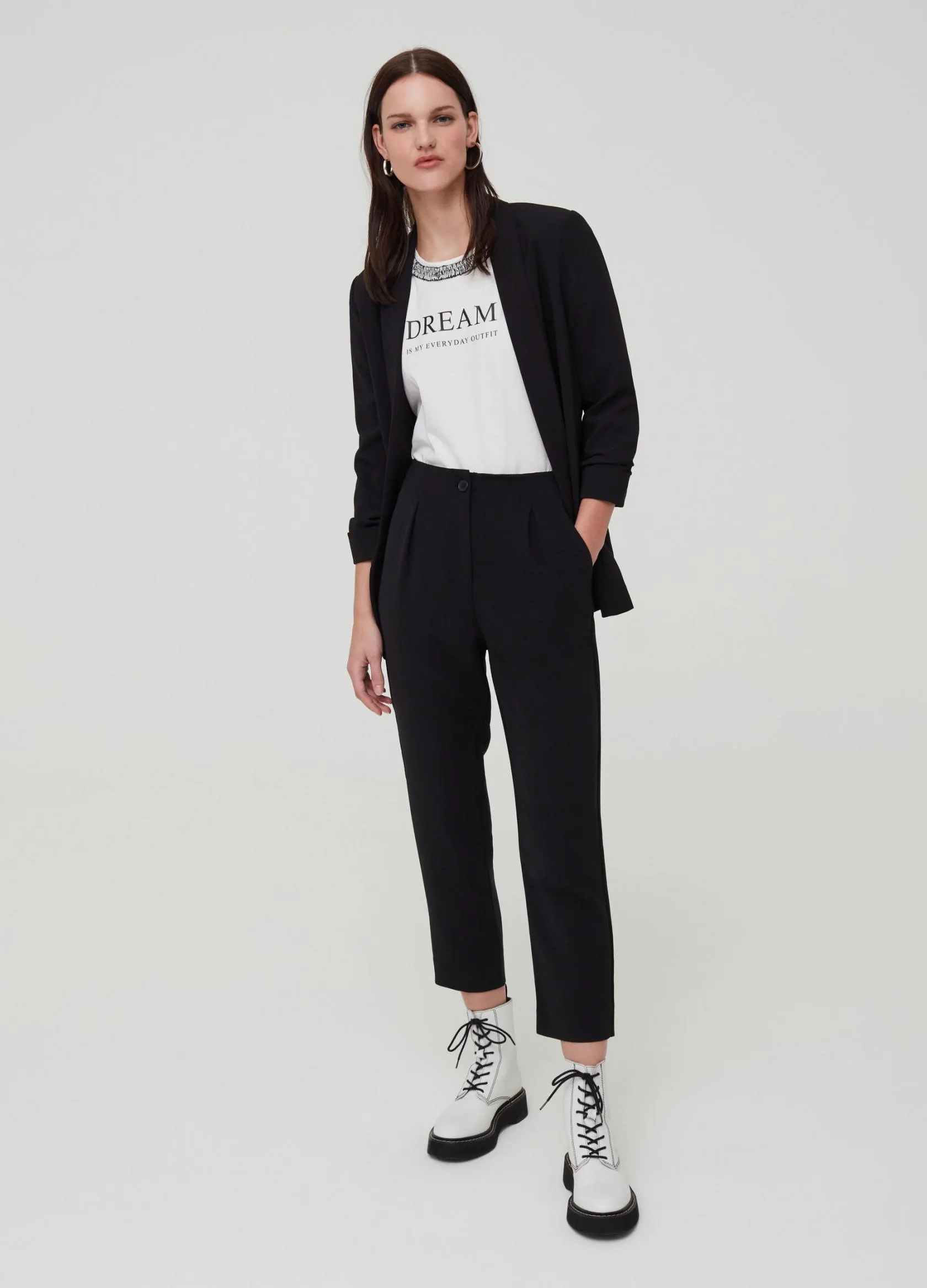 Blazers Femme | Solid colour blazer Noir | OVS