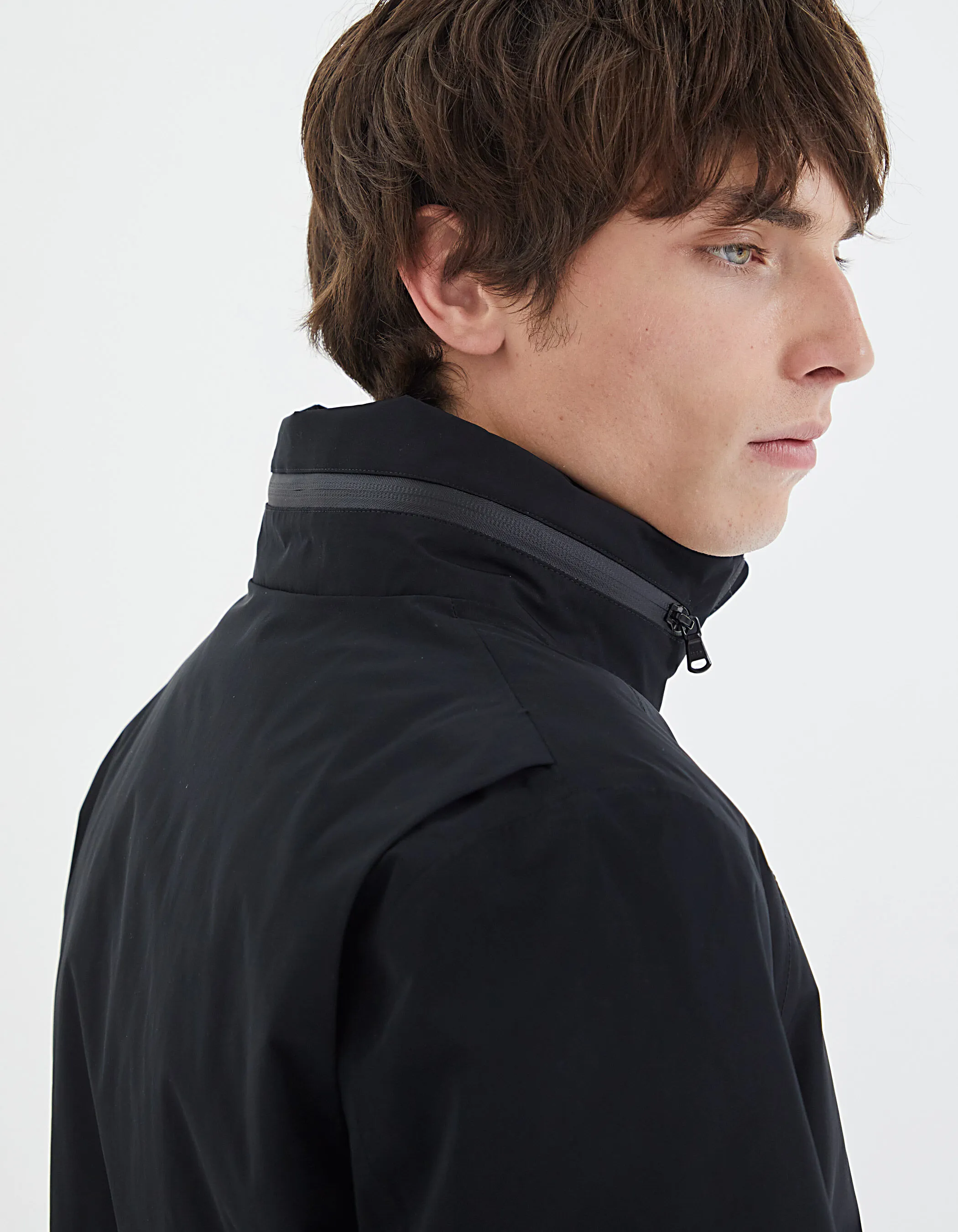 Blouson noir nylon WATERPROOF Homme