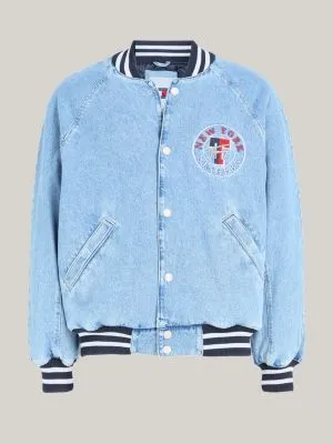 Bomber Letterman Varsity Explorer en denim | Denim | Tommy Hilfiger