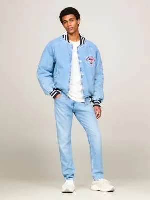 Bomber Letterman Varsity Explorer en denim | Denim | Tommy Hilfiger