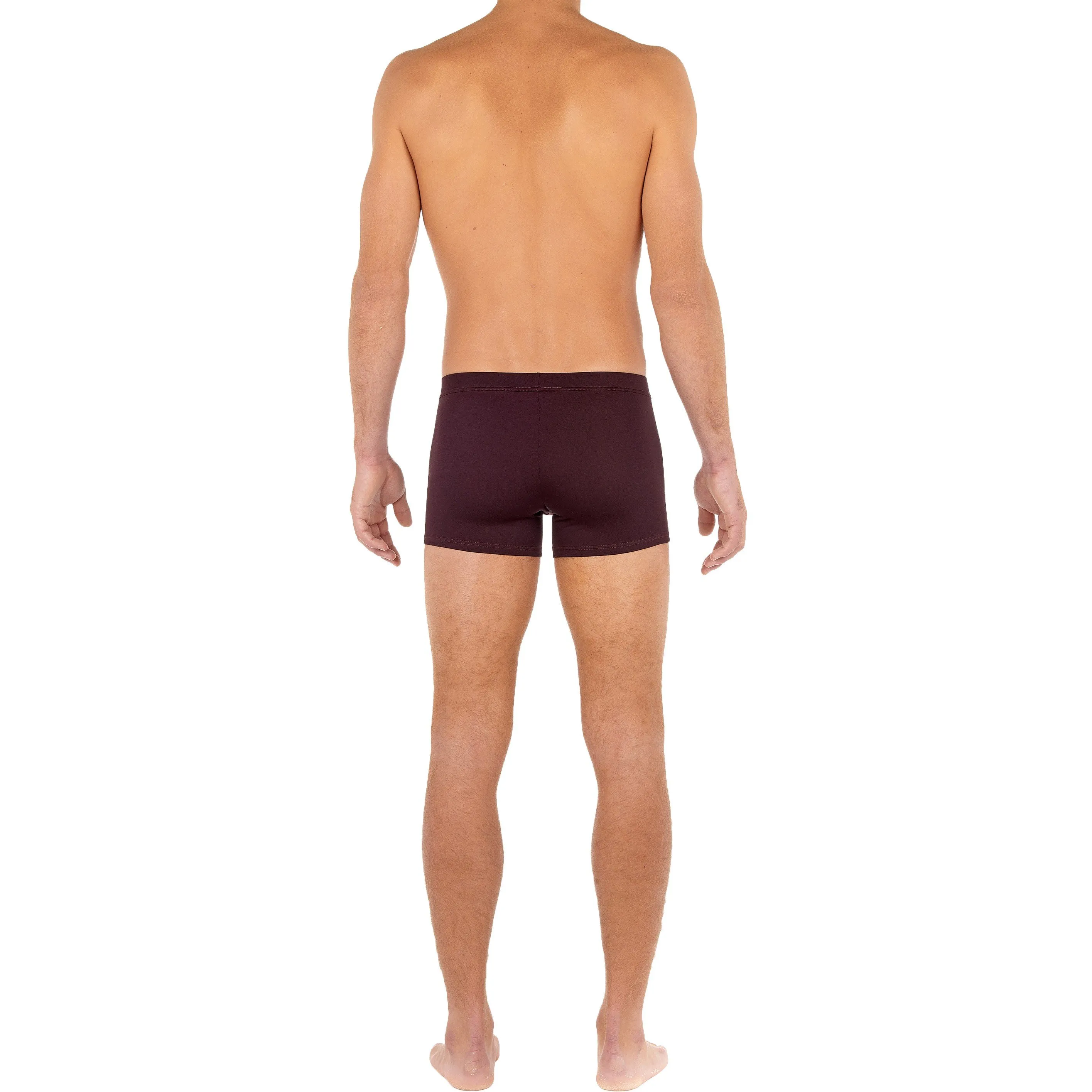 Boxer comfort HO1 Tencel Soft - bordeaux - HOM : vente shorty boxer...