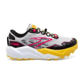 BROOKS CALDERA 7 LUNAR ROCK/LEMON CHROME/BLACK - Chaussure de Trail-Running Femme