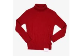 BRORA 6 ans pull en cachemire ctelé rouge