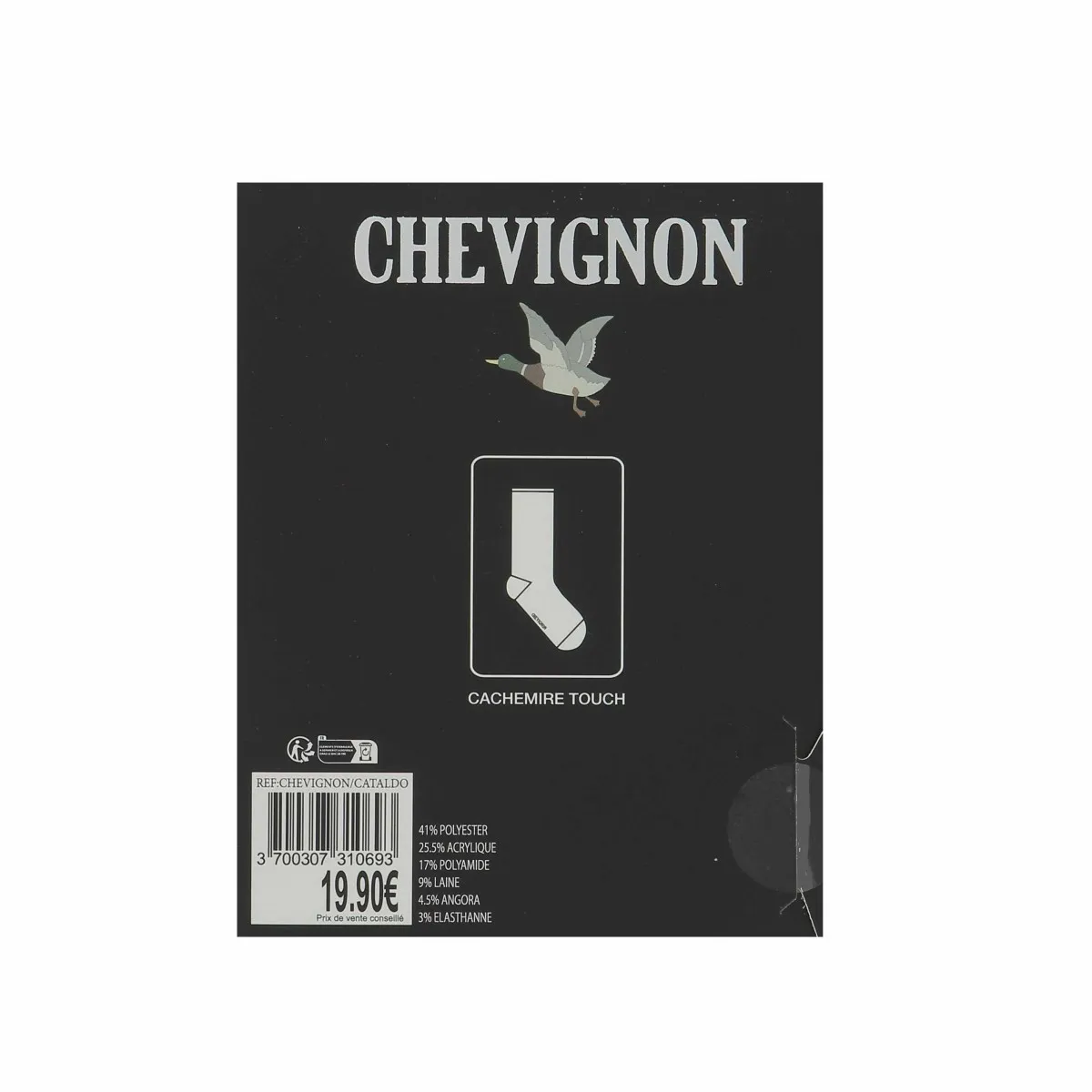 Chaussettes homme chaudes Chevignon - Matière noble 3.90€