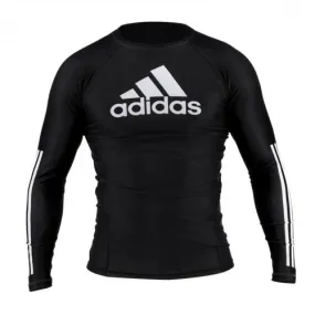 Haut de compression manches longues Adidas - Noir/Noir