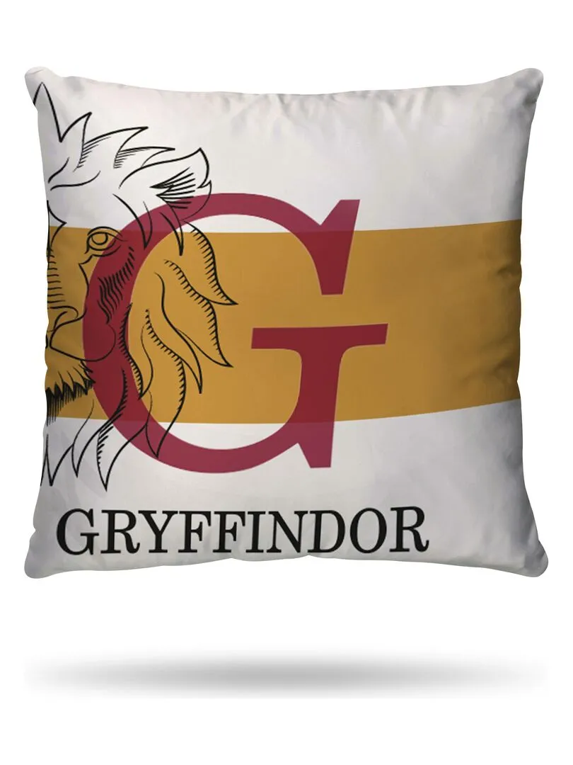 Housse de couette Harry Potter Gryffondor 220x240 cm - 100% Coton - Blanc