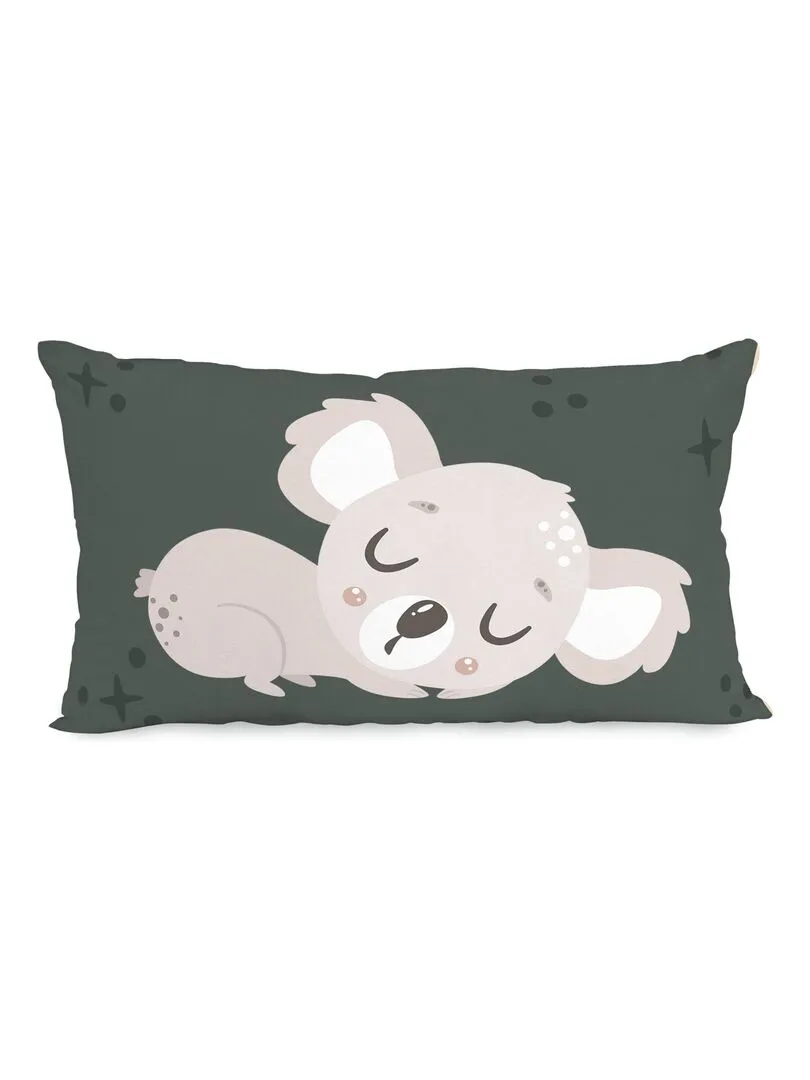 Housse de coussin Baby koala "Happyfriday" - Blanc