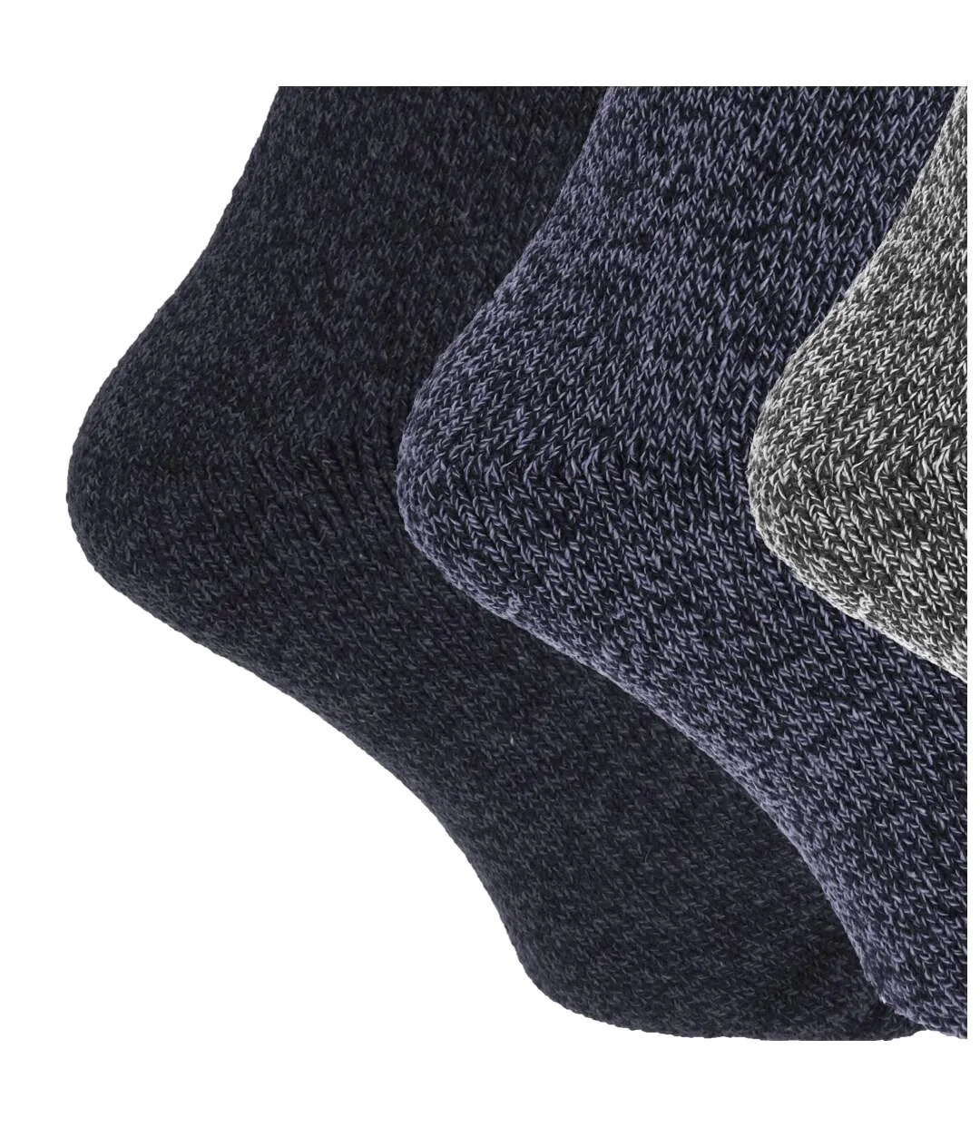 Lot de 3 Chaussettes thermiques homme tons de bleu Universal Textiles