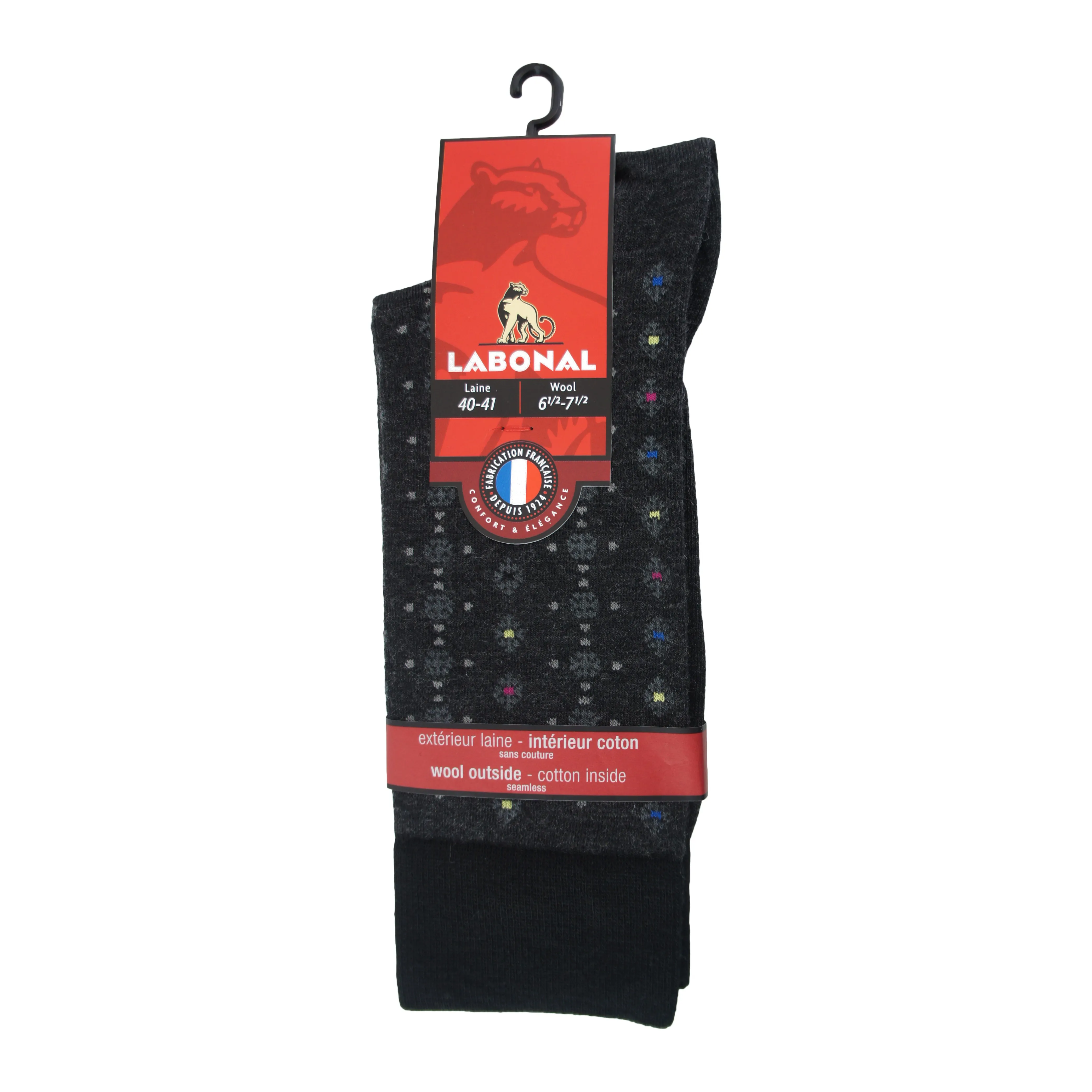 Mi-Chaussettes Laine anthracite - Labonal : vente chaussettes pour ...