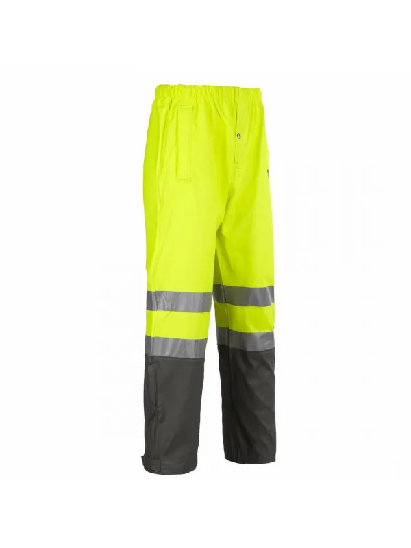 Pantalon de pluie haute visibilité jaune fluo Griffis North Ways