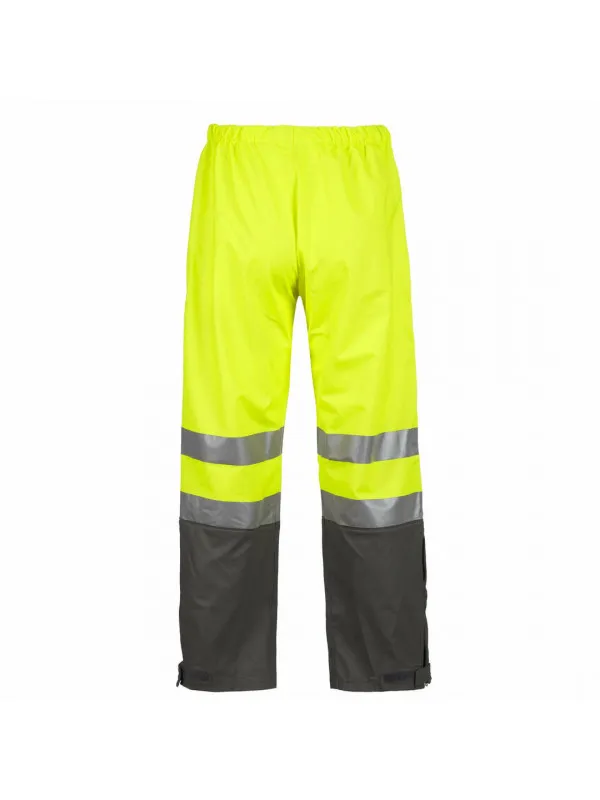 Pantalon de pluie haute visibilité jaune fluo Griffis North Ways