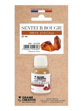 Parfum pour bougies 27 ml - Ambre précieux - Multicolore