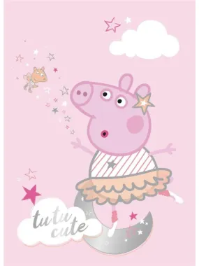 Plaid Peppa Pig "Tutu Cute" - Rose