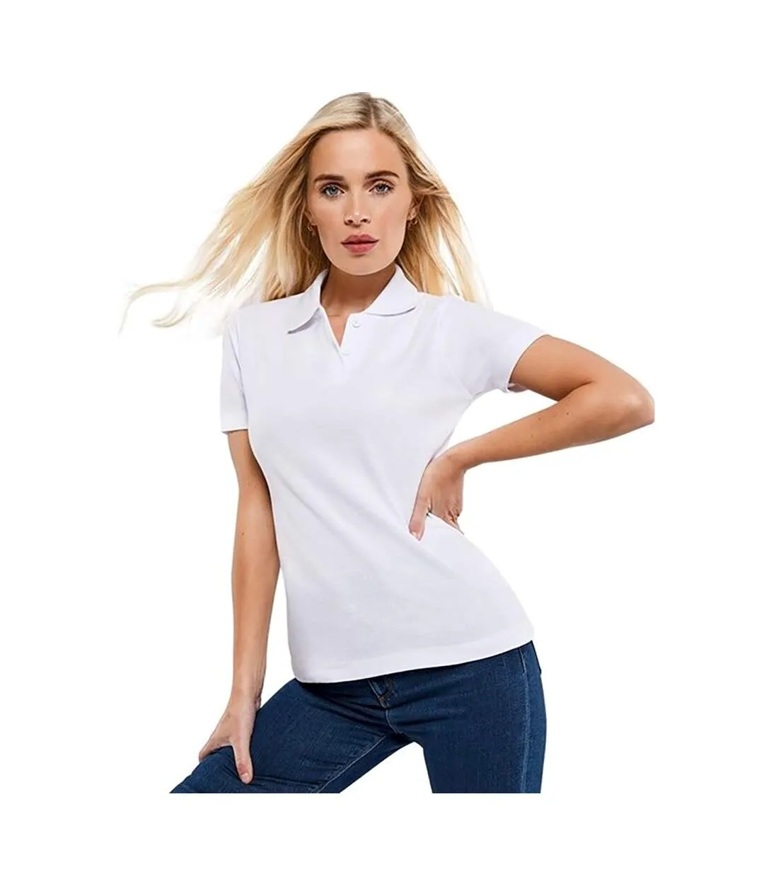 Polo femme blanc Casual Classic