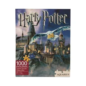 Puzzle Château Poudlard et Hedwige de nuit - 1000 pièces