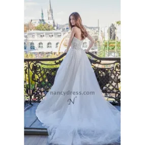 Robe de Mariage Pas Cher Bustier Transparent | Les Robes de Mariage