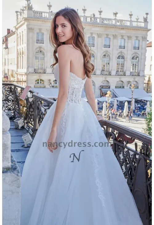 Robe de Mariage Pas Cher Bustier Transparent | Les Robes de Mariage