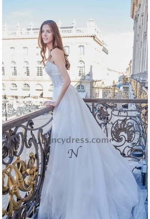 Robe de Mariage Pas Cher Bustier Transparent | Les Robes de Mariage