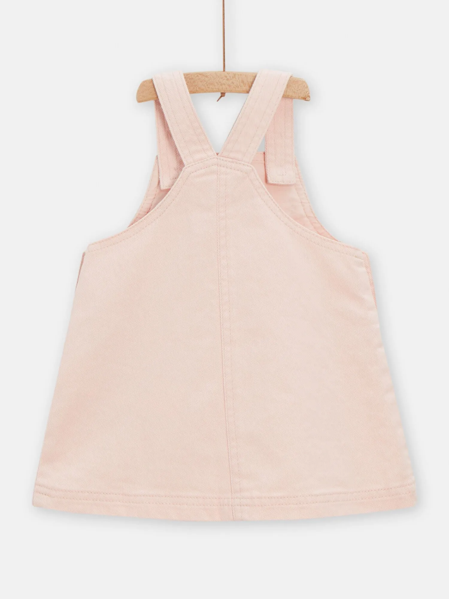 Robe en denim rose pour bébé fille