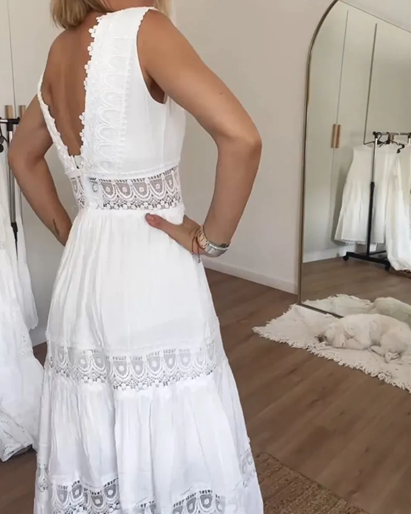 Robe élégante en dentelle - liane
