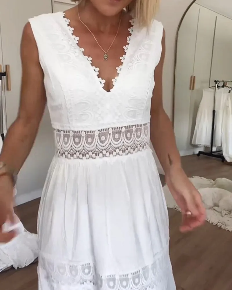 Robe élégante en dentelle - liane