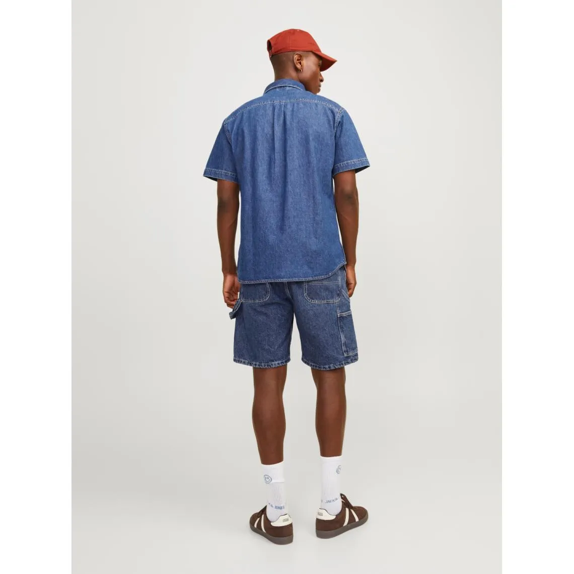 Short ample homme bleu denim en coton | 3 Suisses