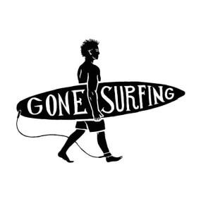 Sticker Surf - Gone Surfing (15x11cm)