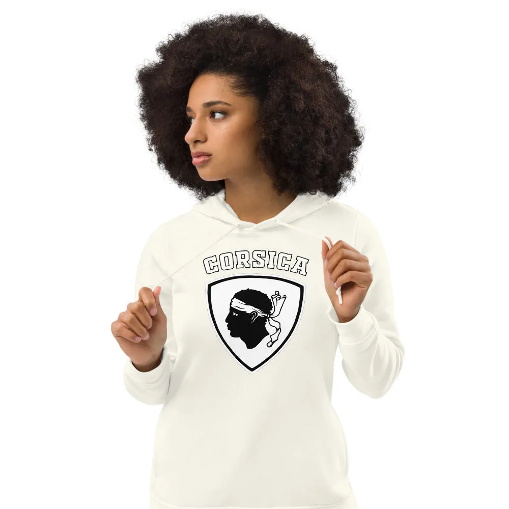 Sweat à capuche ajusté écologiste femme Blason tête de Maure