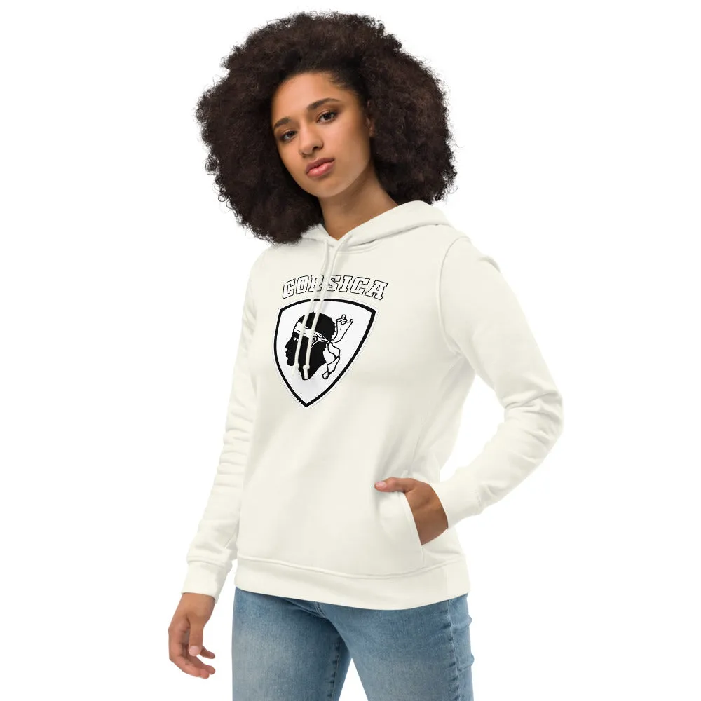 Sweat à capuche ajusté écologiste femme Blason tête de Maure