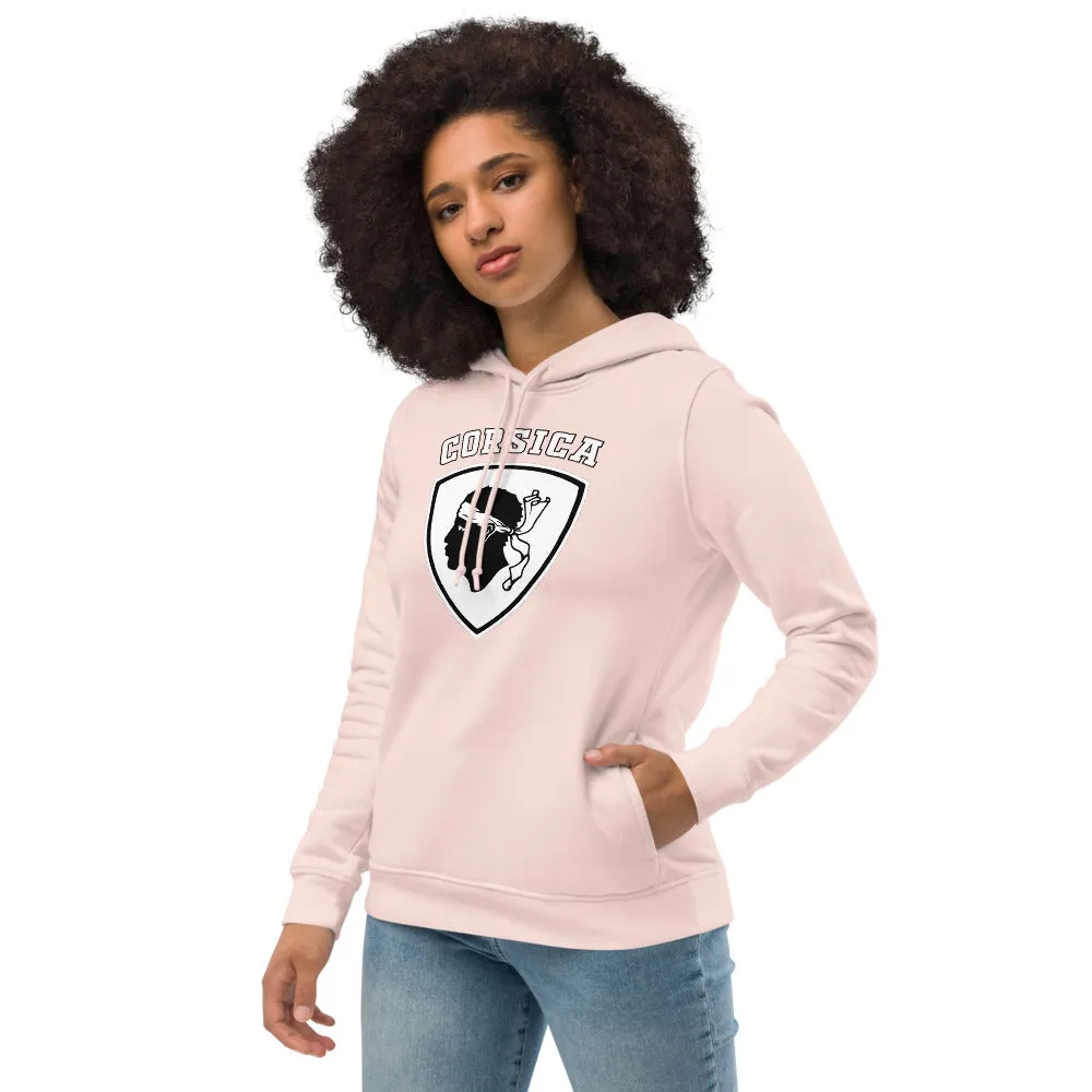 Sweat à capuche ajusté écologiste femme Blason tête de Maure