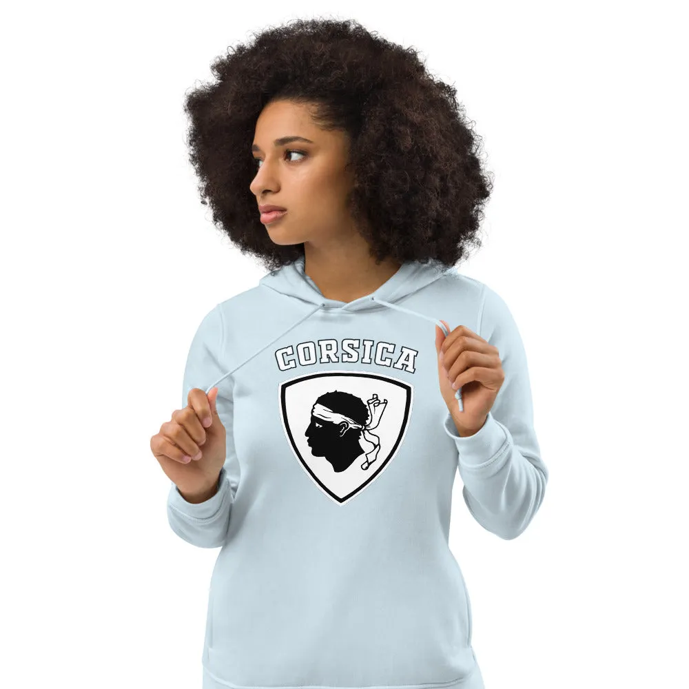 Sweat à capuche ajusté écologiste femme Blason tête de Maure