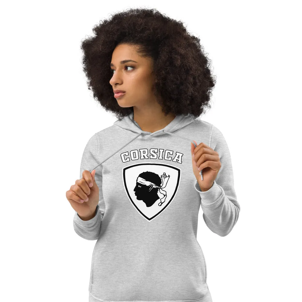 Sweat à capuche ajusté écologiste femme Blason tête de Maure