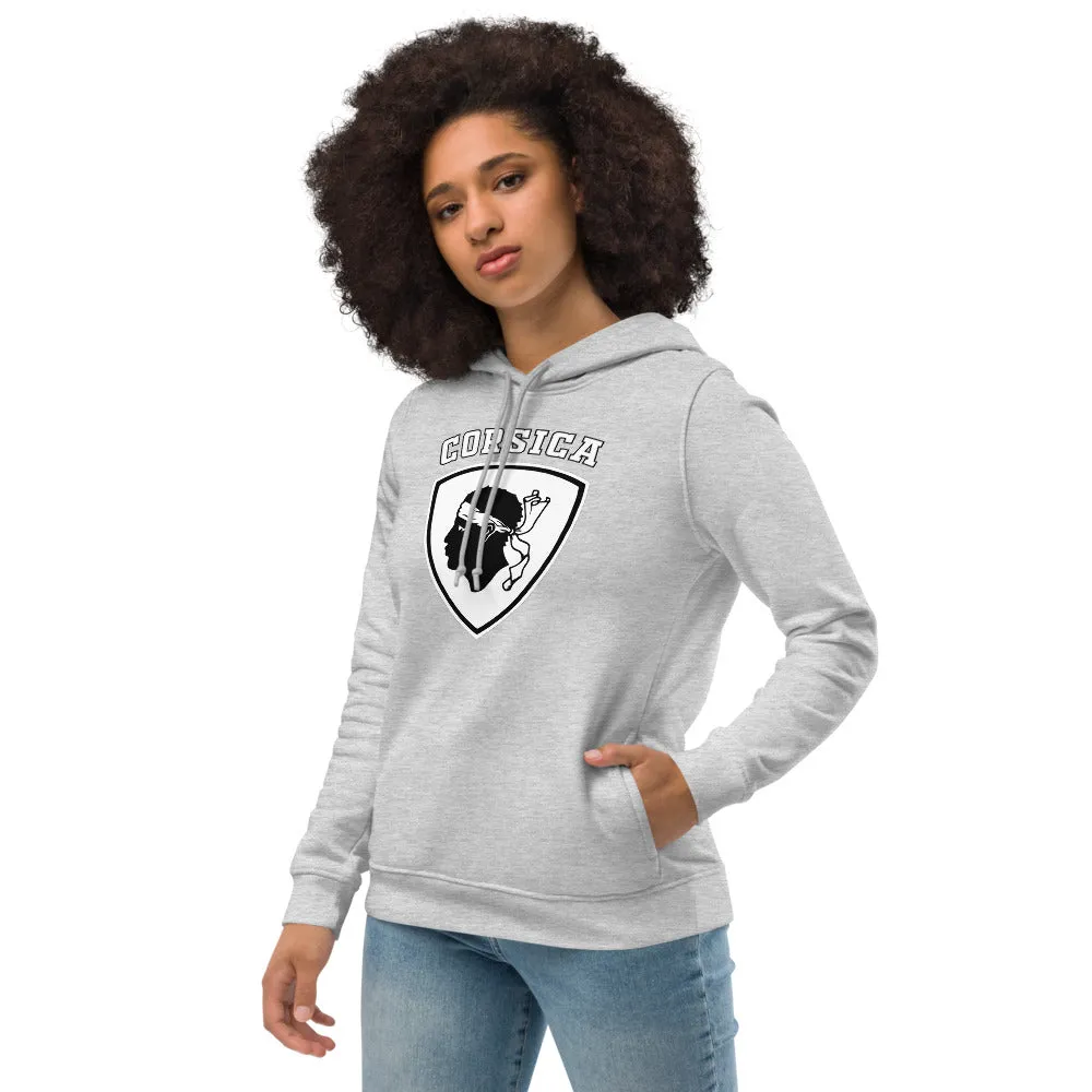 Sweat à capuche ajusté écologiste femme Blason tête de Maure