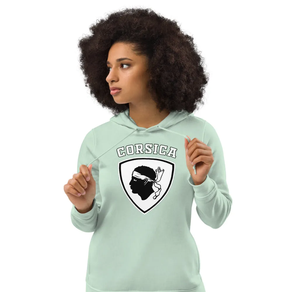 Sweat à capuche ajusté écologiste femme Blason tête de Maure