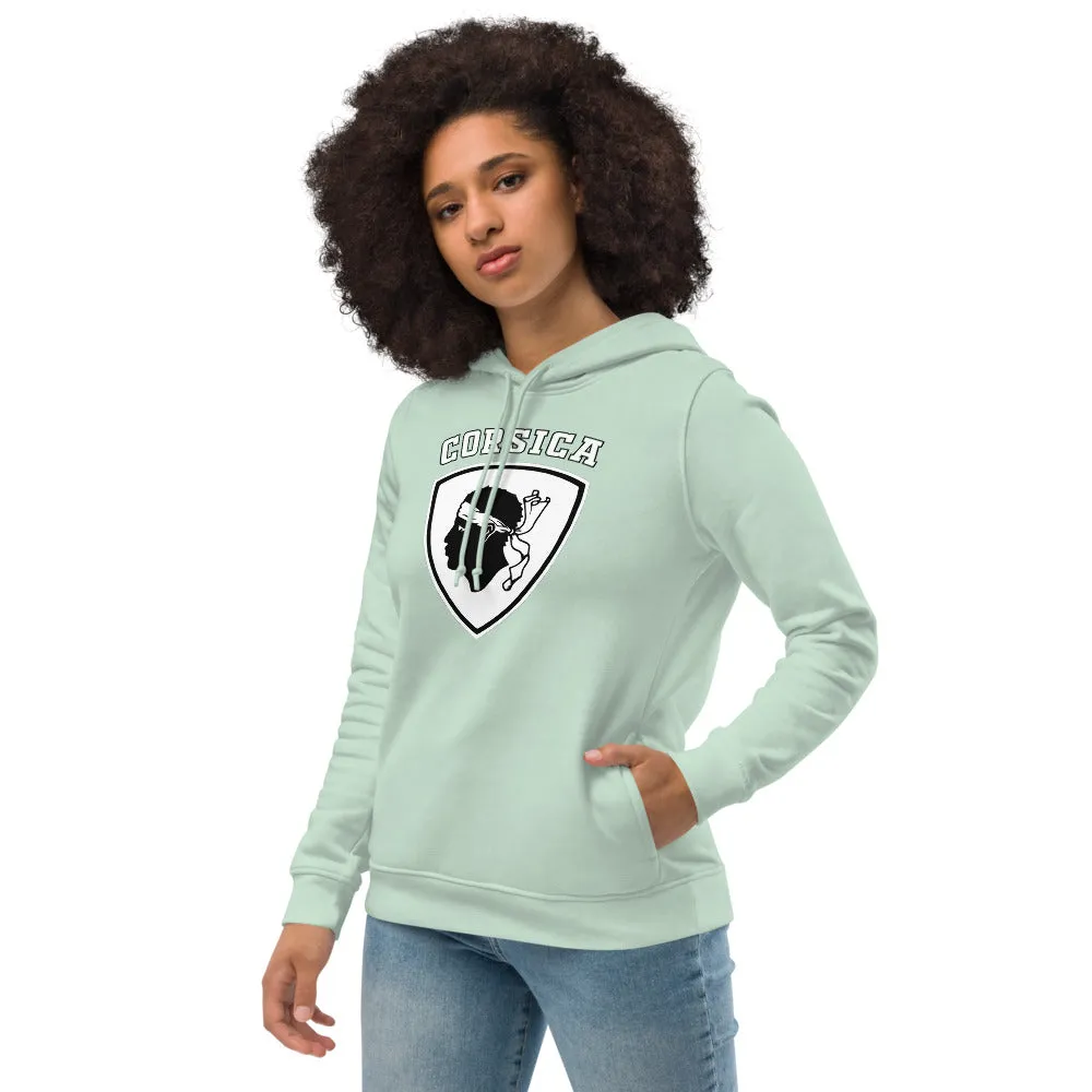 Sweat à capuche ajusté écologiste femme Blason tête de Maure