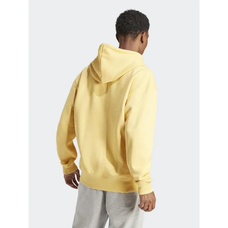 Sweat à capuche all szn jaune homme - Adidas | wimod