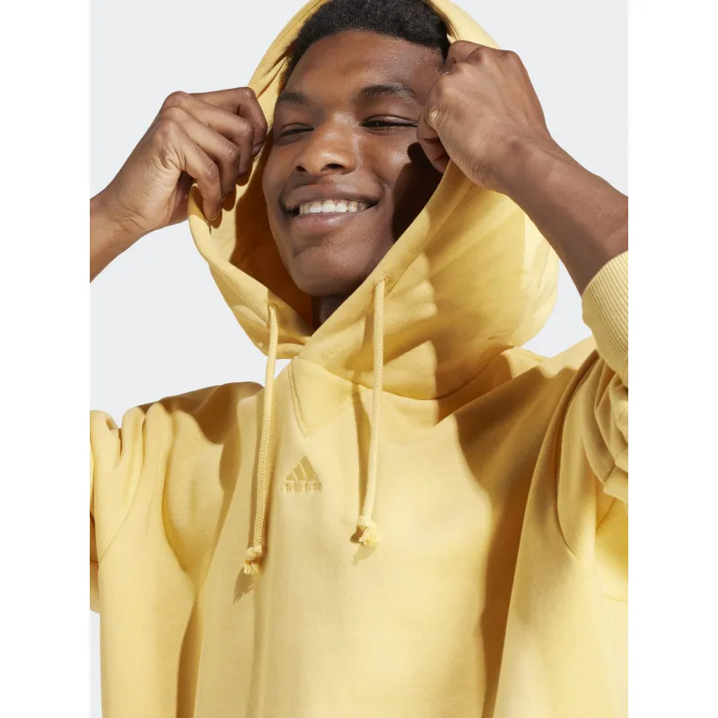 Sweat à capuche all szn jaune homme - Adidas | wimod